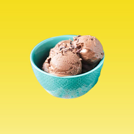 vegan ice cream with two scoop